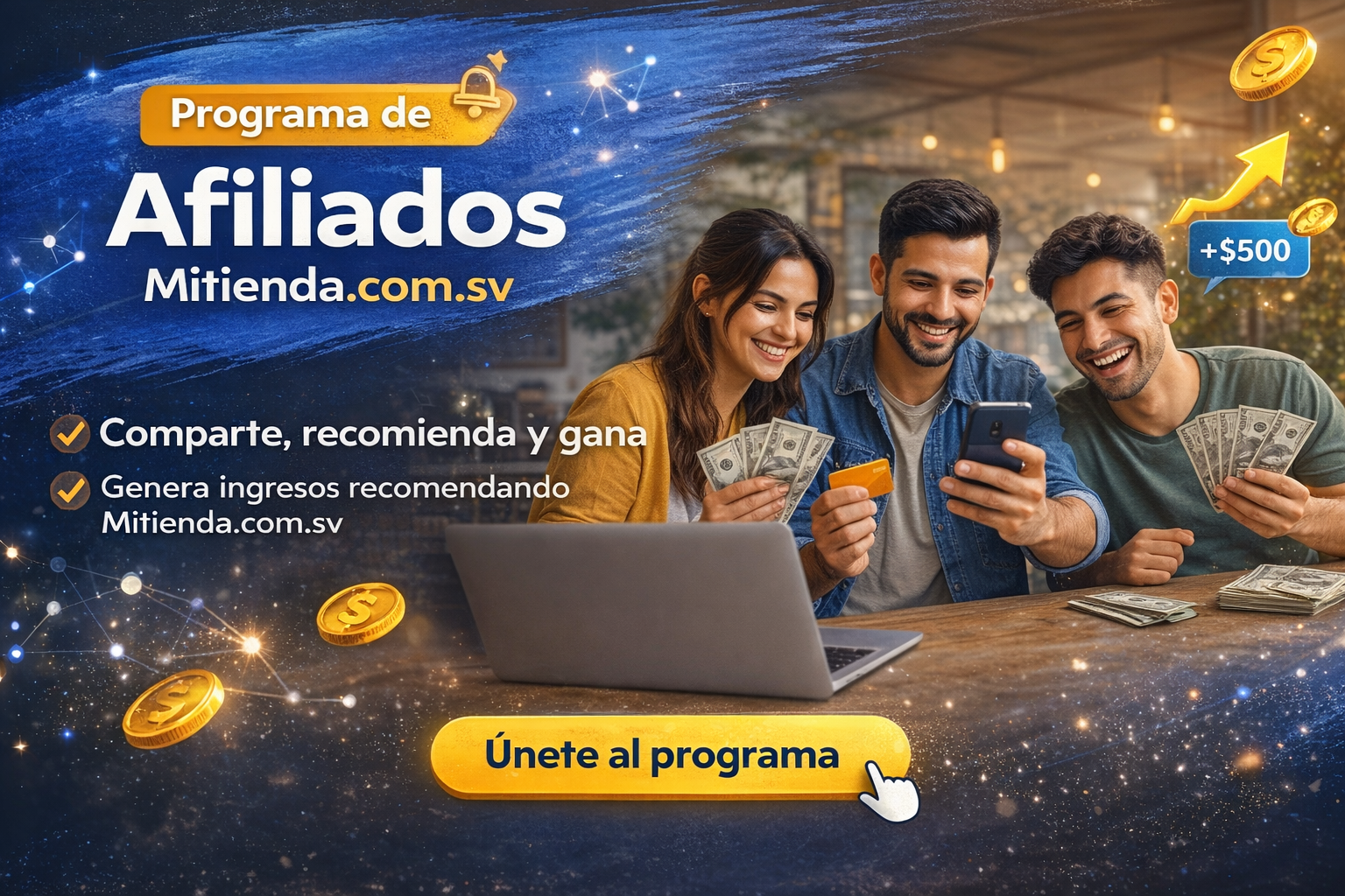 afiliados de Mitienda.com.sv