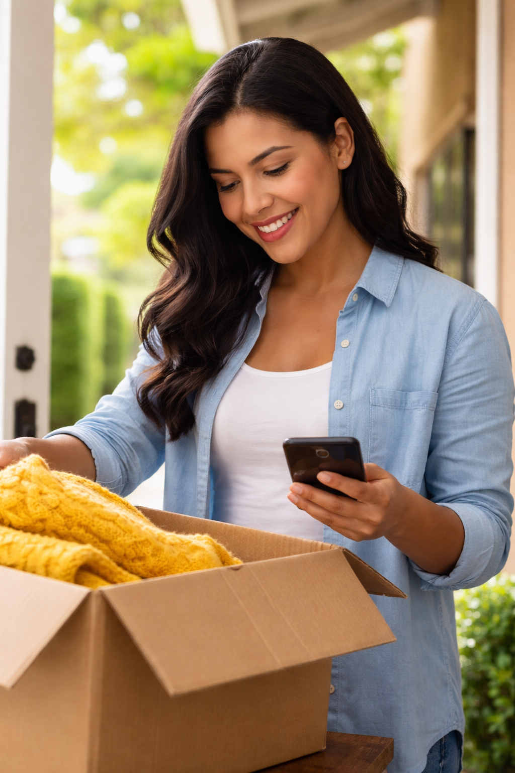 Cliente recibiendo su pedido en Mitienda.com.sv