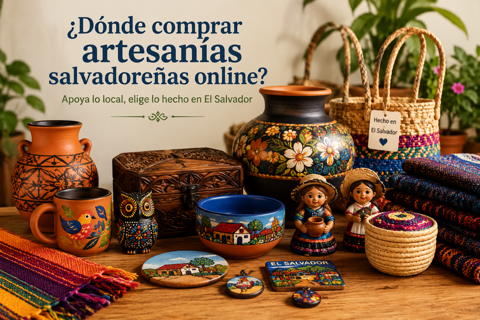 Dónde comprar artesanías salvadoreñas online: 7 claves